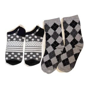 Gray Socks 3 for 15 SALE CLEARANCE Two Pairs Used Socks